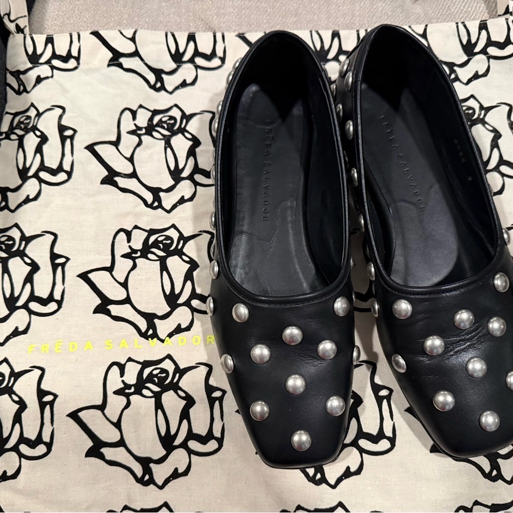 Freda Salvador Black Jessie Ballet Flat